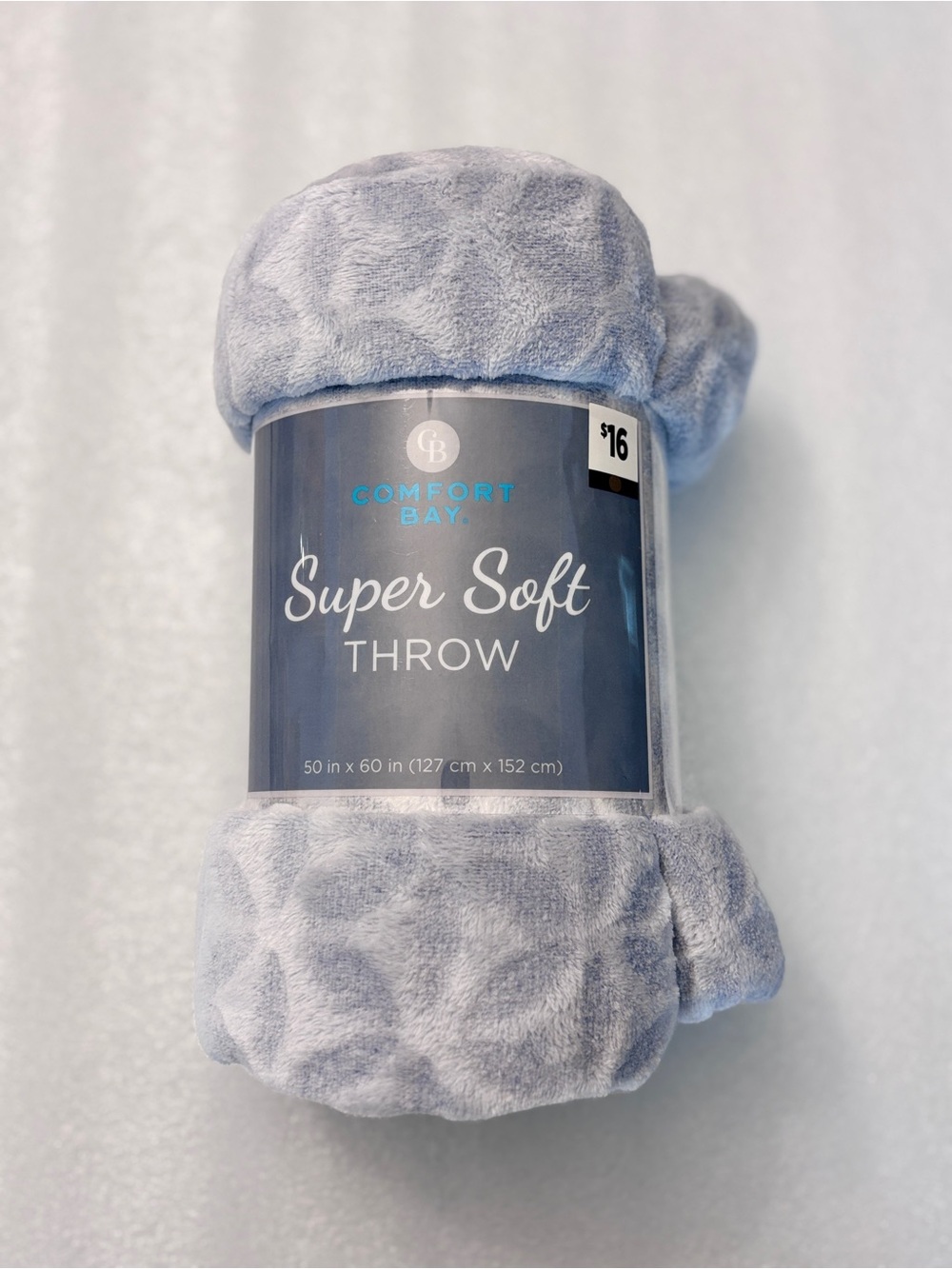 Comfort Bay Super Soft Throw - Light Blue Gray